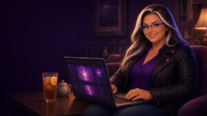 Monica Essary illustration for Descript Lets You Edit Video Like a Doc