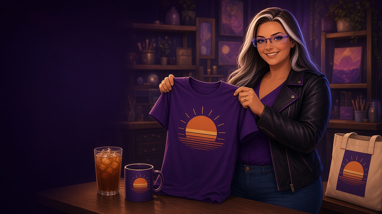 Monica Essary illustration for Kittl Turns One Idea Into a Whole Product Line